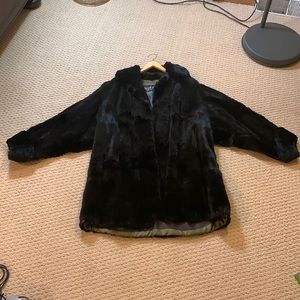 Real seal fur coat, EUC